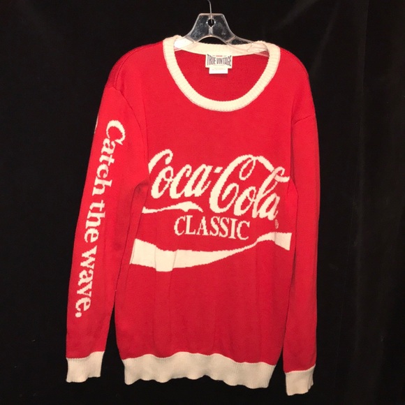 true vintage Sweaters - COCA-COLA CLASSIC sweater sz L